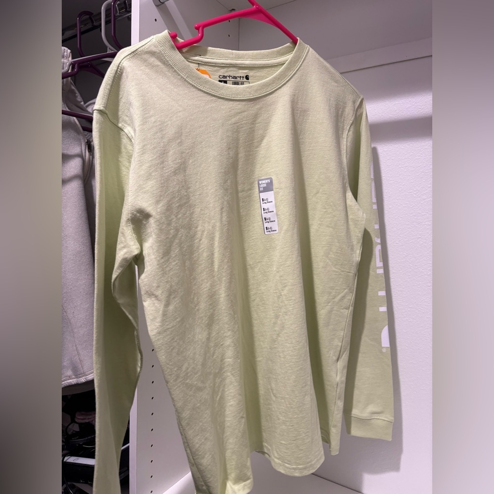 Light Green Carhartt Long Sleeve Shirt